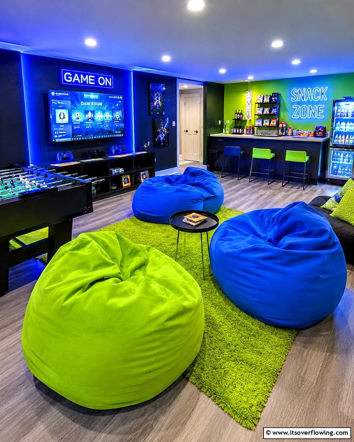 Teen Hangout Zone - 25 Basement Decorating Ideas to Transform Your Space