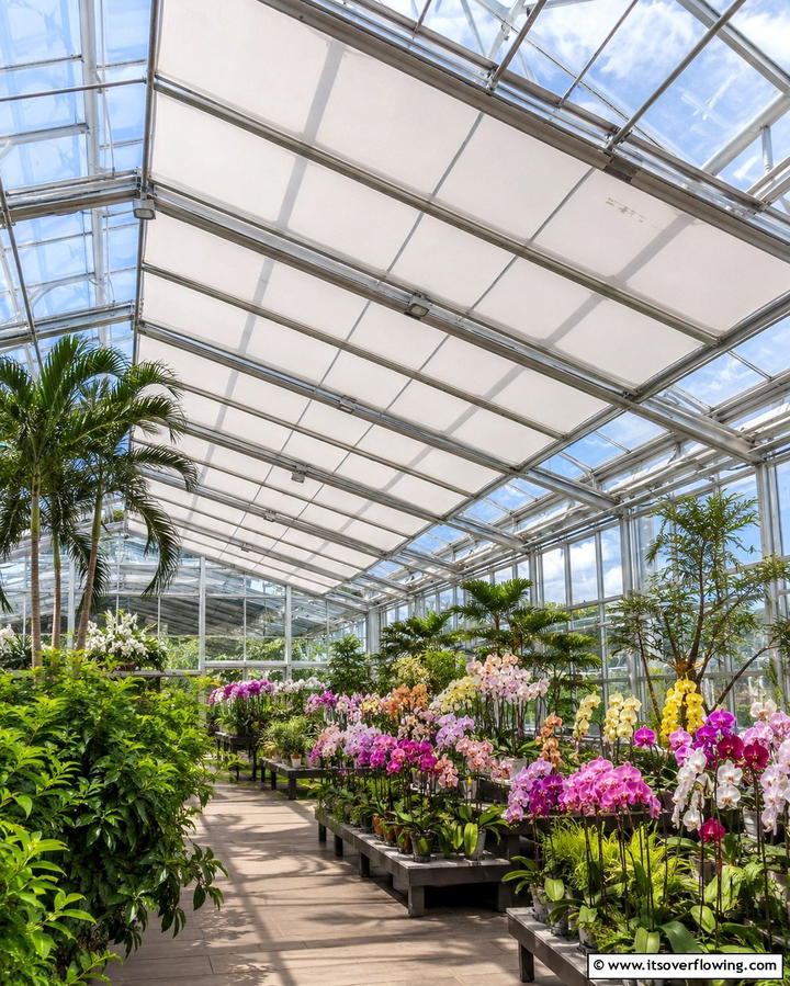 Temperature Controlled Shades for Plant Health - 25 Greenhouse Decor Ideas for Plant Lovers