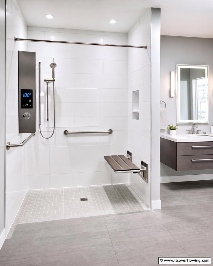 Temperature Controlled Showers for Comfort - 20 Handicap Bathroom Ideas for Accessibility