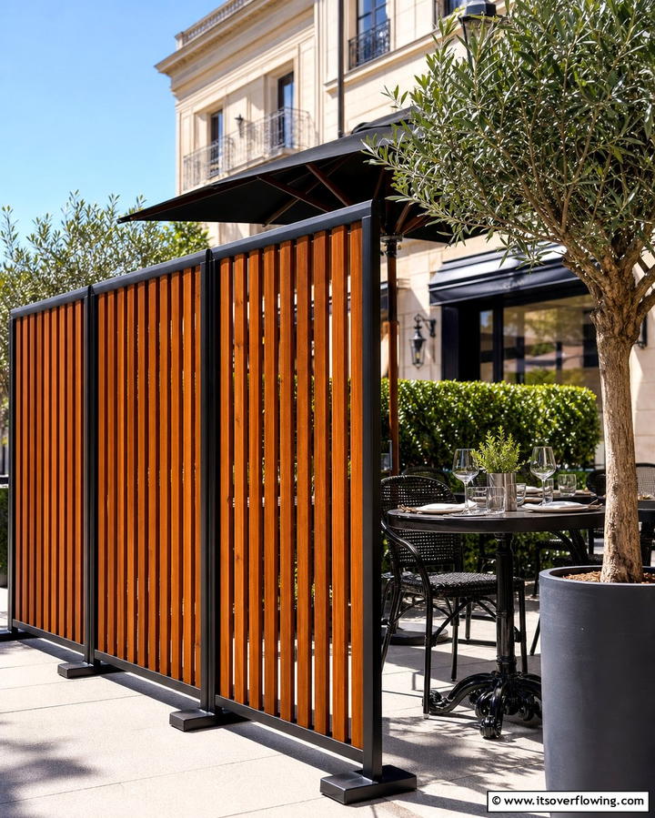 Temporary Wood Slat Fence - 25 Temporary Fence Ideas for Versatile Outdoor Spaces