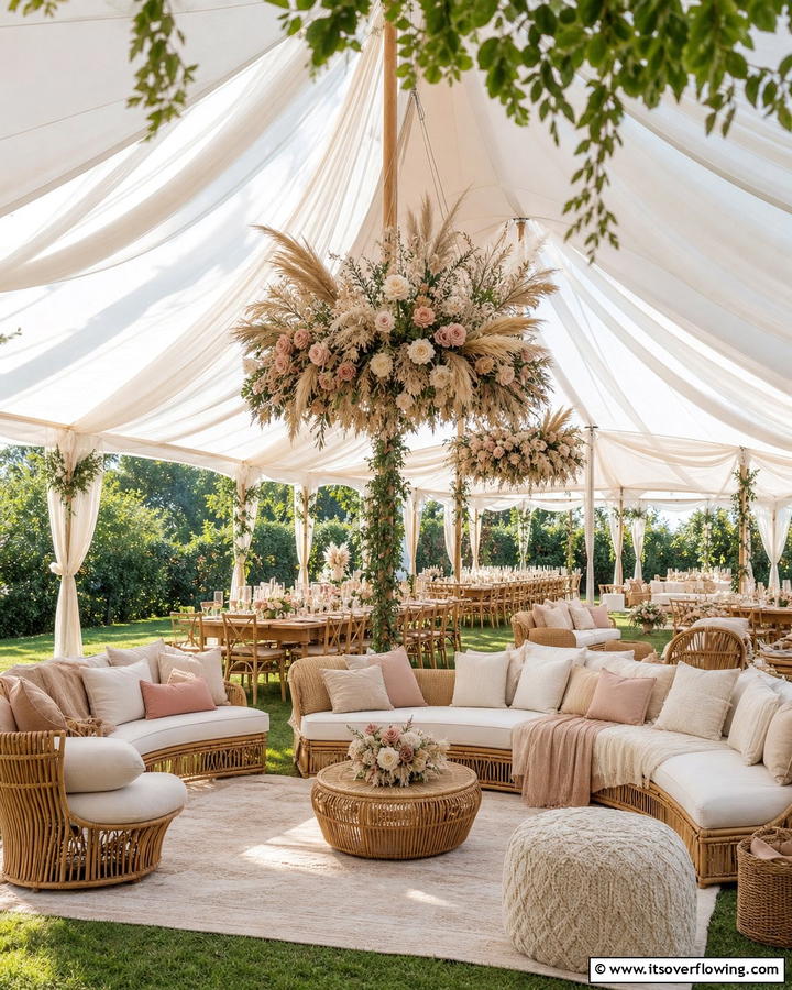 Tented Celebrations with Ethereal Touches - 21 Boho Wedding Ideas for a Free-Spirited Celebration