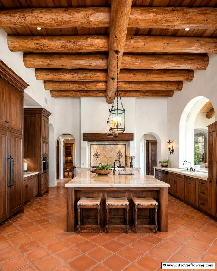 Terra Cotta Flooring - 25 Southwestern Kitchen Ideas for a Warm Appeal