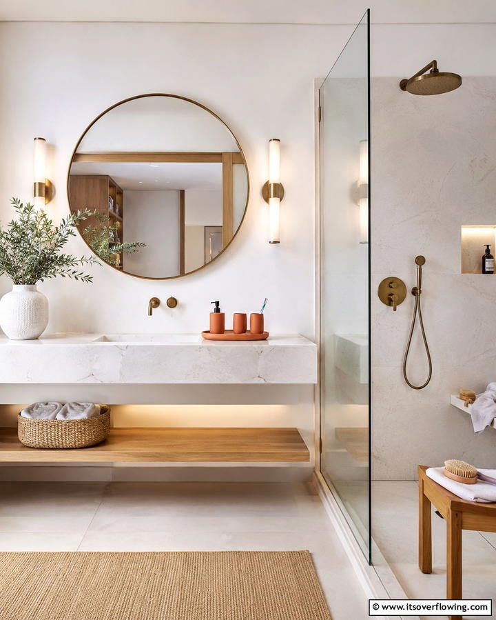 Terracotta Bathroom Accessories - 30 Earthy Terracotta Home Decor Design Inspirations