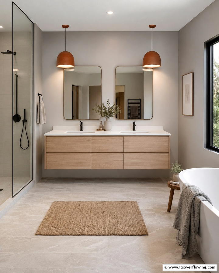 Terracotta Lighting Fixtures - 25 Terracotta Bathroom Ideas for an Earthy Retreat