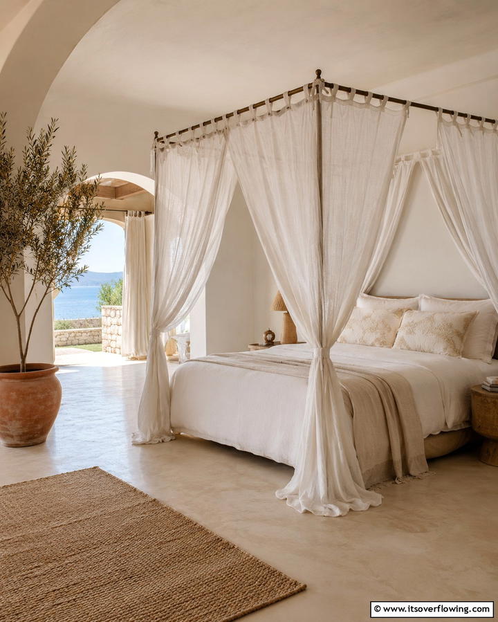 Terracotta Tile Flooring - 30 Mediterranean Bedroom Ideas for Sun-Kissed Relaxation