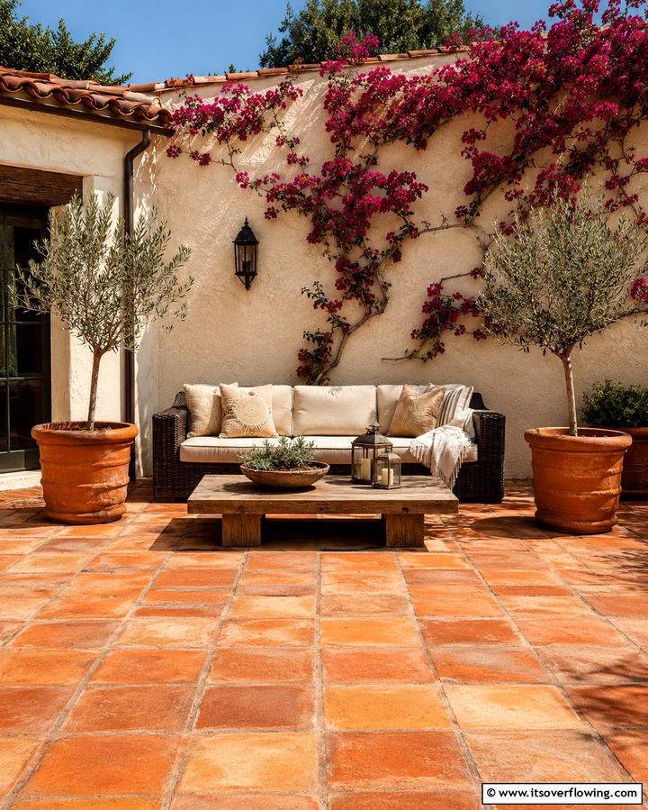 Terracotta Tiles - 25 Patio Tile Ideas to Upgrade Your Outdoor Flooring