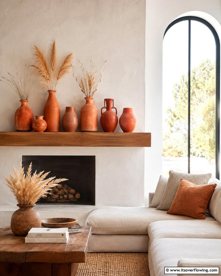 Terracotta Vases for Rustic Charm - 30 Earthy Terracotta Home Decor Design Inspirations