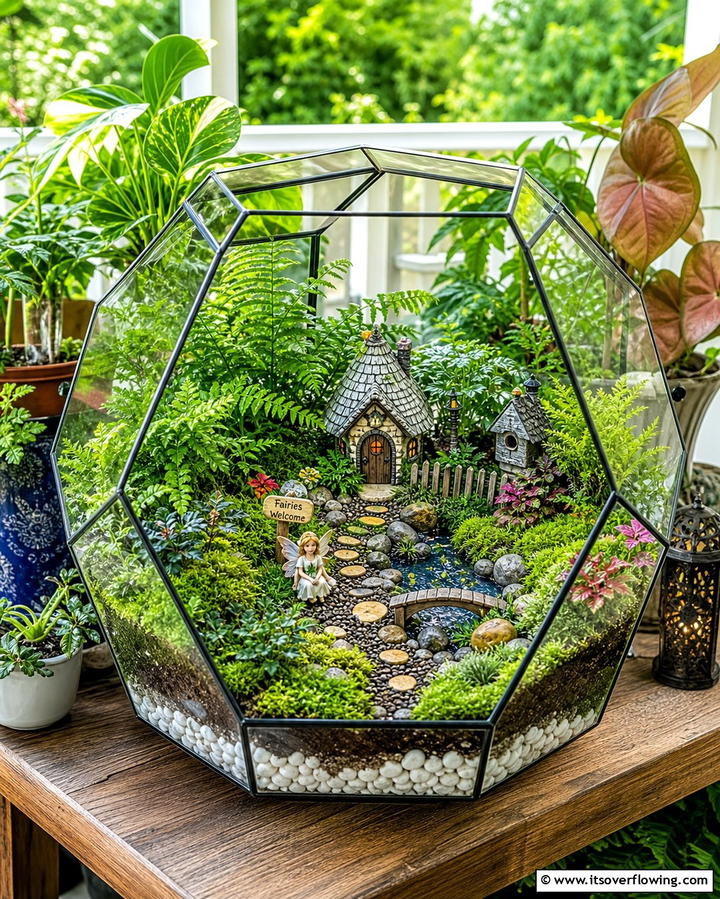 Terrarium Fairy Garden - 25 Fairy Garden Container Ideas for a Magical Touch