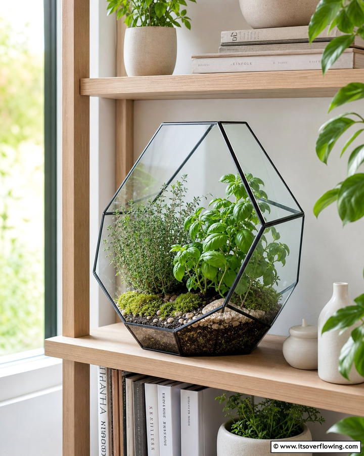 Terrarium Herb Garden - 21 Herb Garden Ideas to Cultivate Fresh Flavors at Home