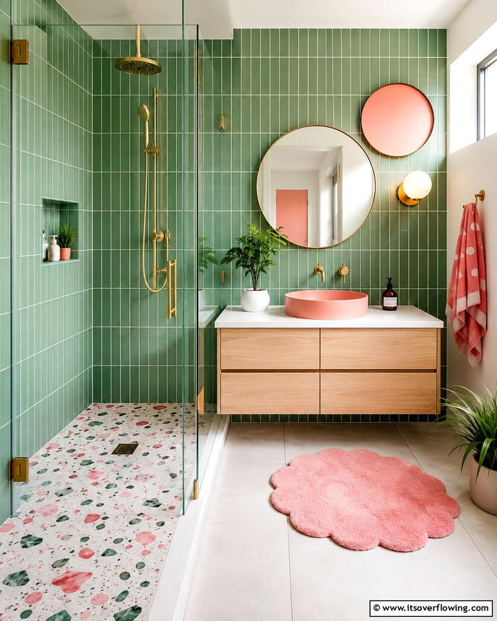 Terrazzo Tiles for a Playful Twist - 30 Shower Floor Tile Ideas for Slip-Resistant Style