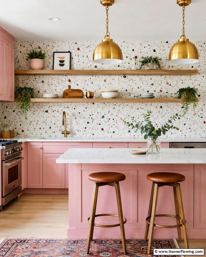 Terrazzo Tiles - 25 Modern Kitchen Backsplash Ideas for a Fresh Update