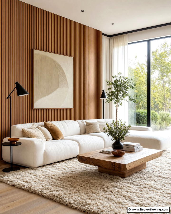 Textured Accent Walls - 25 Formal Living Room Ideas for Elegant Gatherings