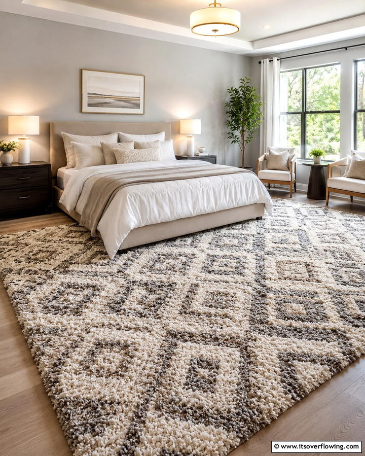 Textured Area Rugs - 30 Cozy Fall Bedroom Decor Tips for Autumnal Warmth & Style