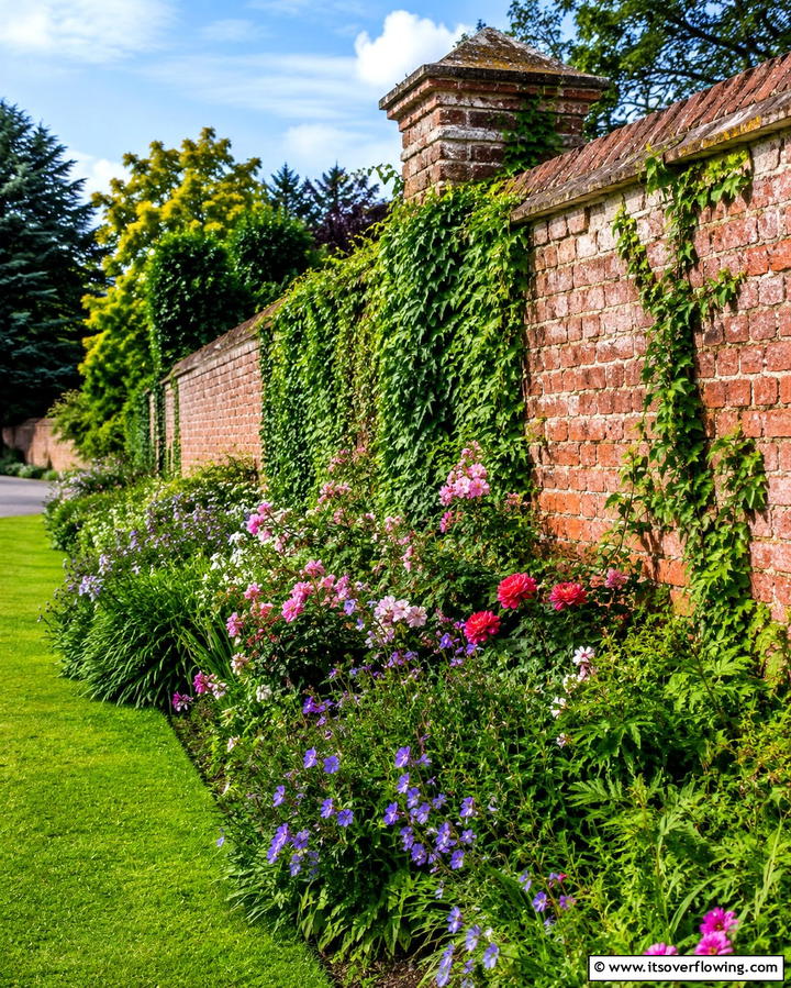 Textured Brick Design - 30 Classic Brick Fence Ideas for Timeless Outdoor Security & Charm