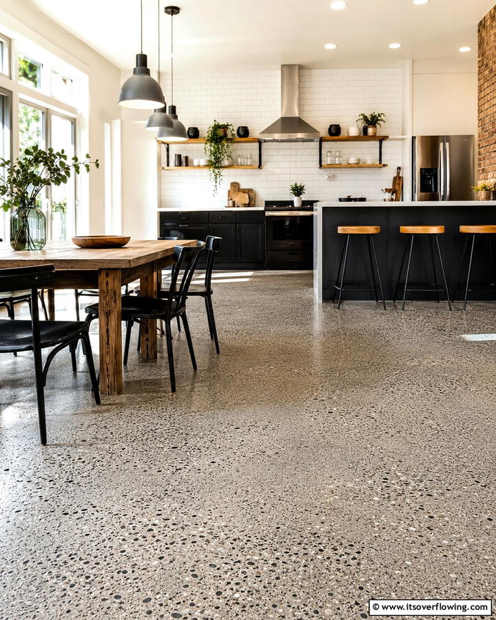 Textured Concrete Finishes - 30 Modern Concrete Floor Ideas for Low-Maintenance Interiors