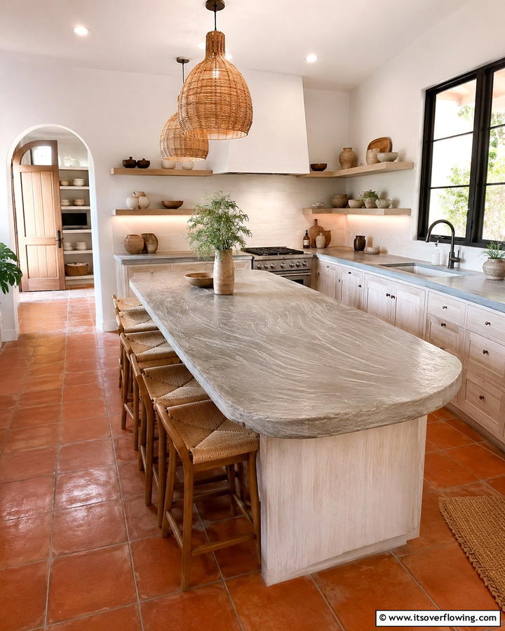 Textured Concrete Surfaces - 25 Concrete Countertop Ideas for a Durable and Stylish Kitchen