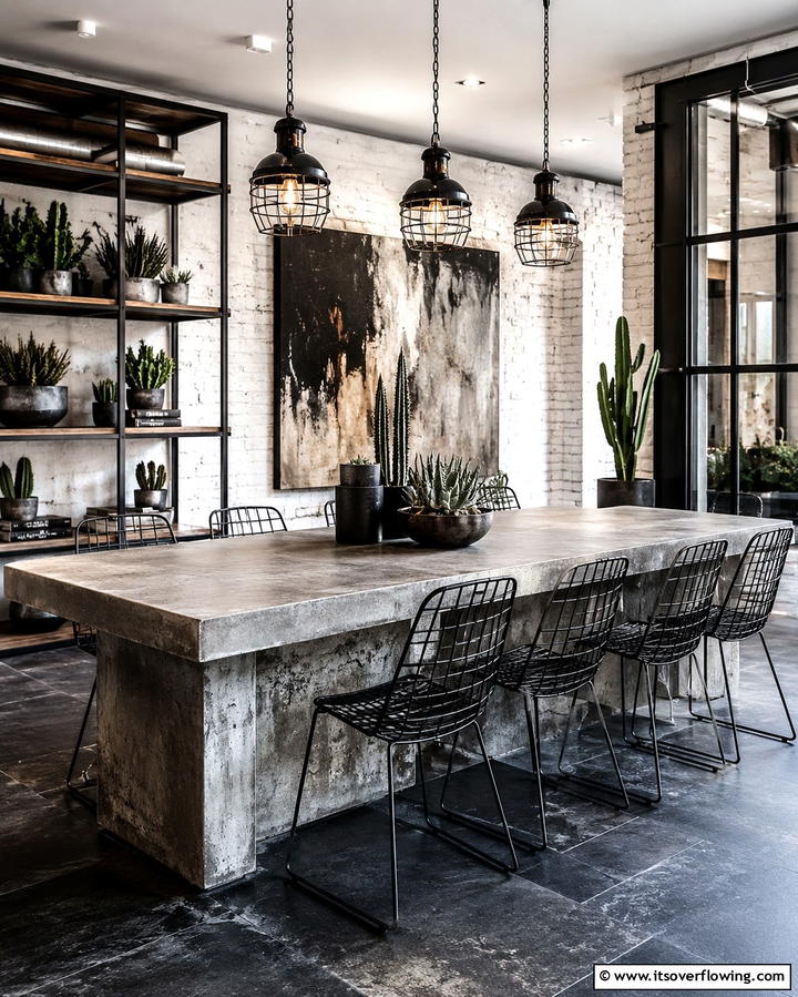 Textured Concrete Table - 30 Innovative Table Design Ideas for Functional Spaces