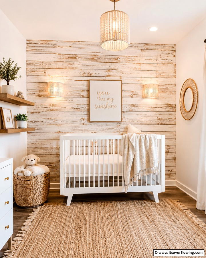 Textured Feature Walls - 30 Small Nursery Ideas for Adorable Compact Spaces