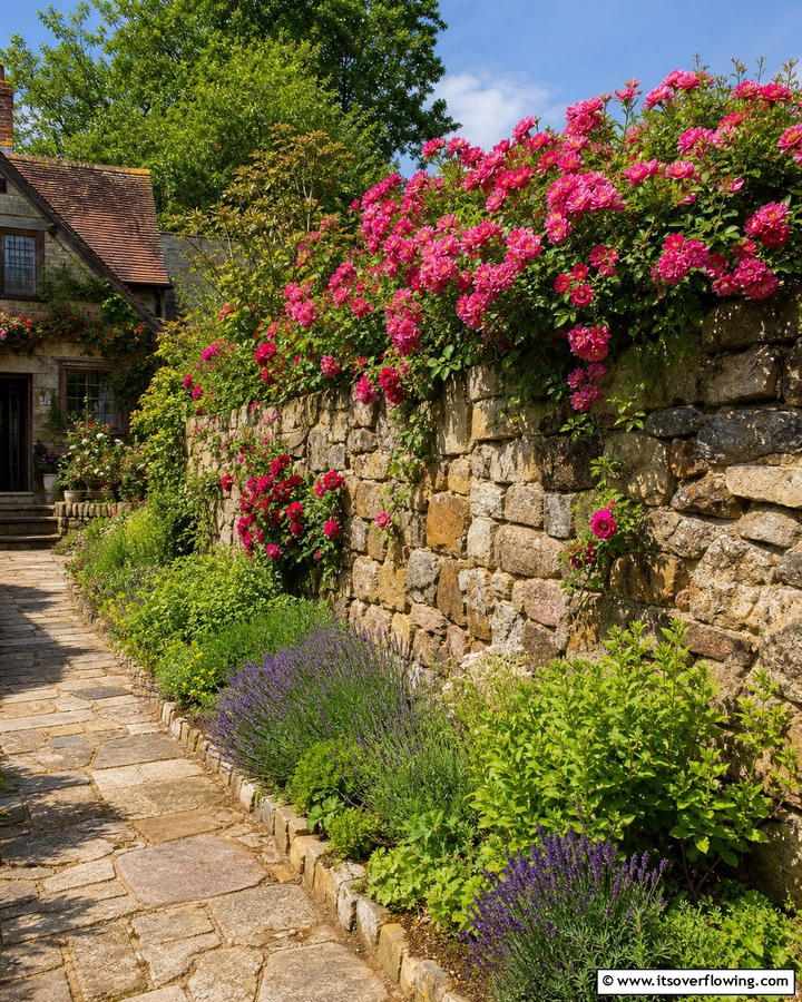 Textured Fieldstone Wall - 30 Natural Stone Wall Ideas for Rustic Outdoor Landscapes