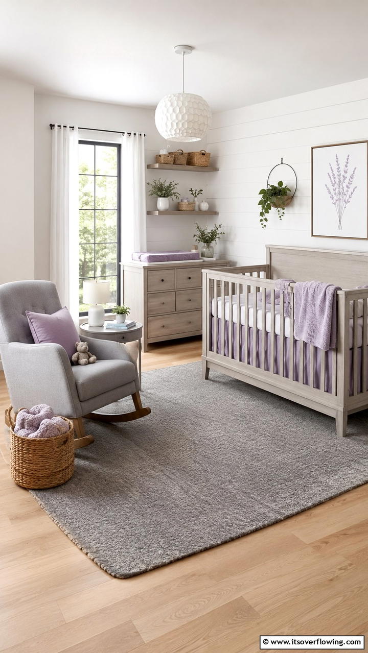Textured Grey Furniture Finishes - 30 Grey Nursery Ideas- Calming & Modern Baby Room Designs