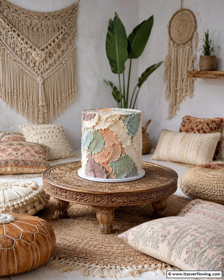 Textured Icing Cake - 25 Small Wedding Cake Ideas for Intimate Weddings