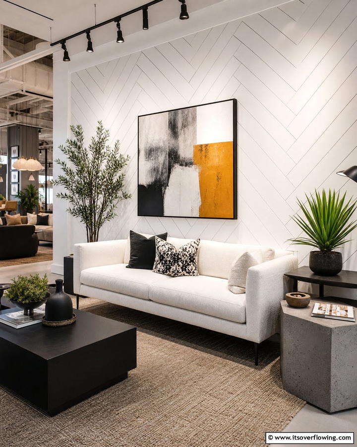 Textured Patterned Shiplap Accent Wall - 21 Shiplap Accent Wall Ideas for Rustic & Modern Homes
