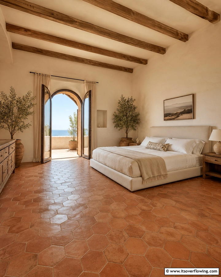Textured Plaster Walls - 30 Mediterranean Bedroom Ideas for Sun-Kissed Relaxation