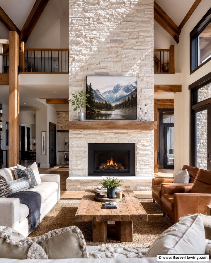 Textured Quartz for Added Depth - 25 Quartz Fireplace Surround Ideas for a Sleek Look