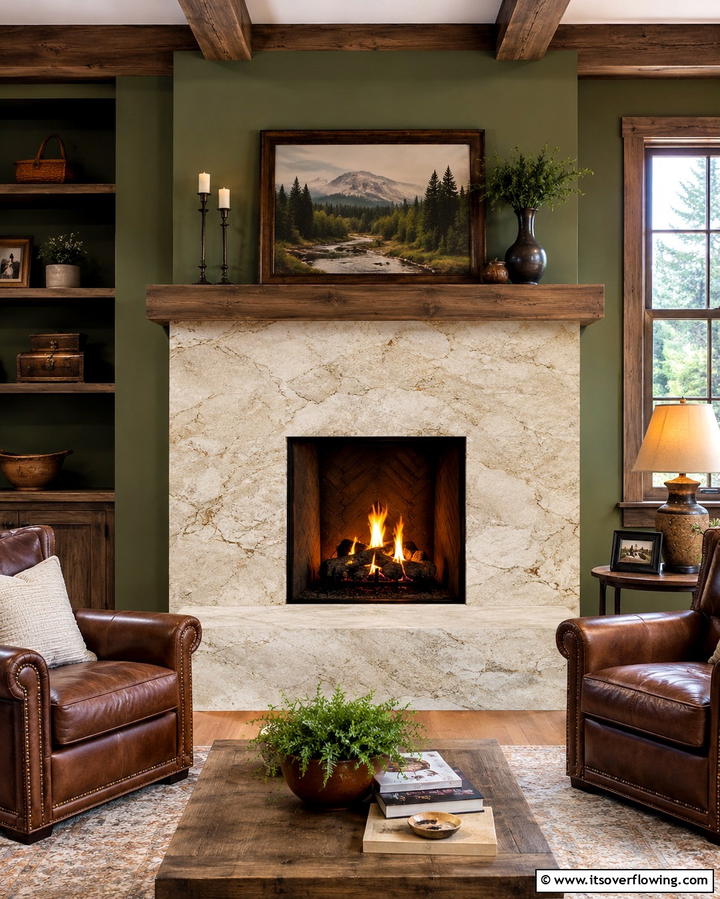 Textured Quartz for Added Dimension - 25 Quartz Fireplace Surround Ideas for a Sleek Look