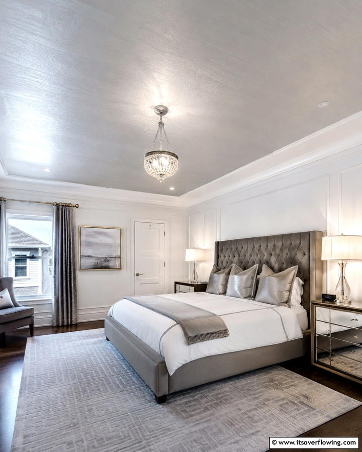 Textured Silk Ceiling - 30 Creative Ceiling Paint Ideas to Transform Any Room’s Ambiance