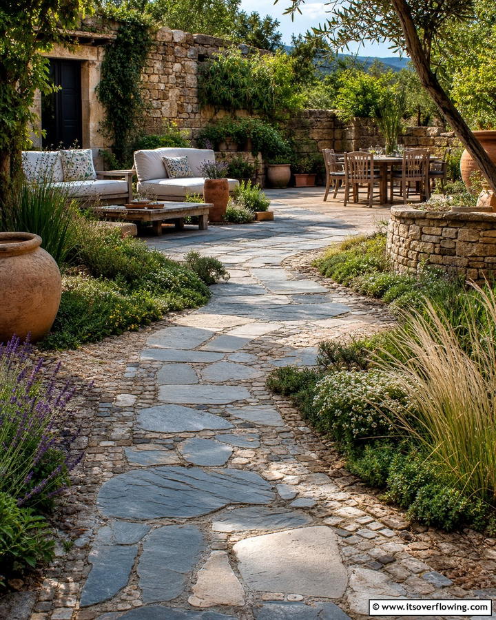 Textured Stone Pathways - 21 Patio Decor Concepts to Refresh Your Outdoor Living Area