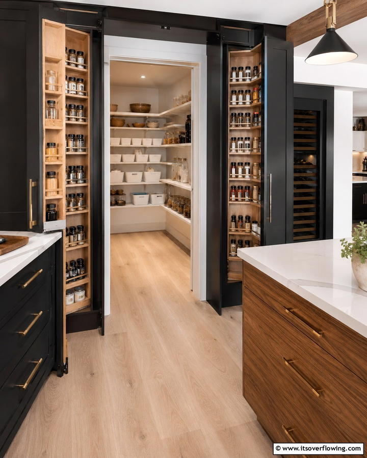 Textured Surface Finishes - 30 Luxe Black, White, and Gold Kitchen Ideas for Elegant Spaces