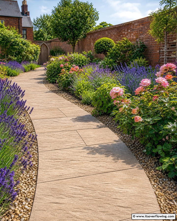 Textured Surface Paths - 20 Composite Walkway Ideas for a Durable and Beautiful Path