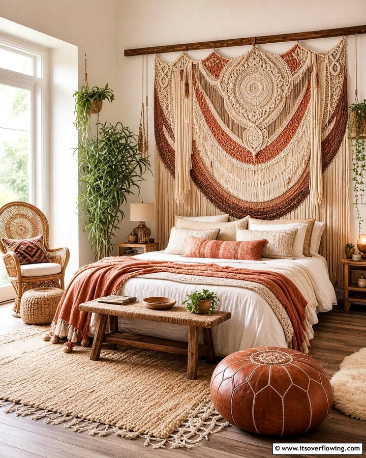Textured Tapestry Touch - 21 Bedroom Wall Decor Ideas to Elevate Your Personal Sanctuary