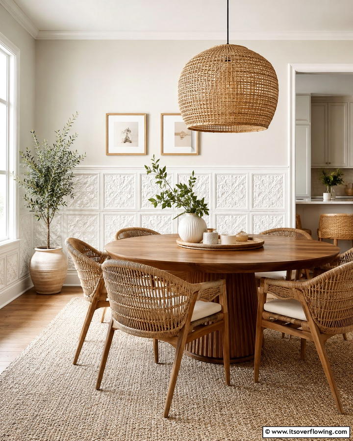 Textured Wainscoting - 25 Classic Dining Room Wainscoting Ideas for Timeless Appeal