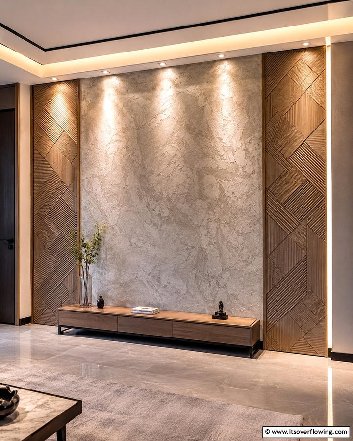 Textured Wall Treatments - 30 Pinterest Living Room Decor Ideas for 2024 Trends