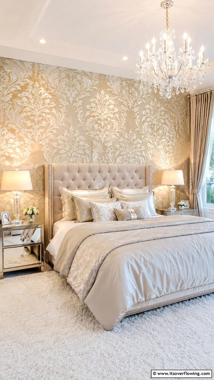Textured Wallpaper - 21 Stylish Wall Decor Ideas to Refresh Your Living Space
