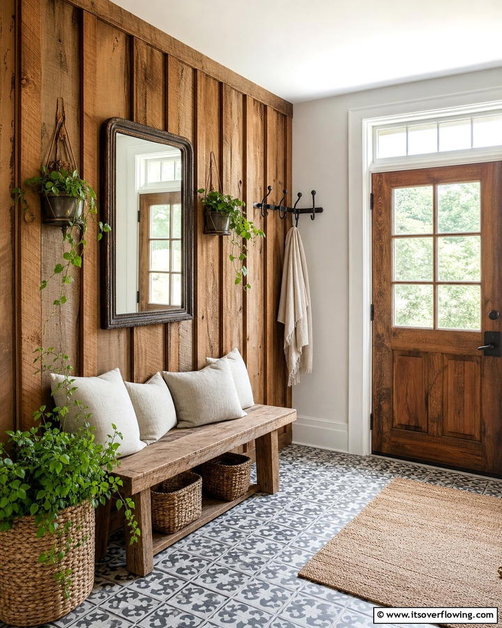 Textured Wood Panels - 25 Board and Batten Wall Ideas to Elevate Your Home’s Interior