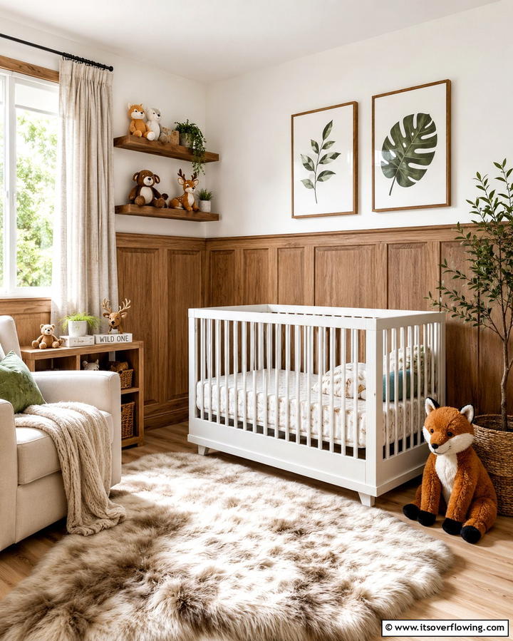 Textured Wood Wainscoting - 20 Adorable Wainscoting Nursery Ideas for Your Baby’s Room