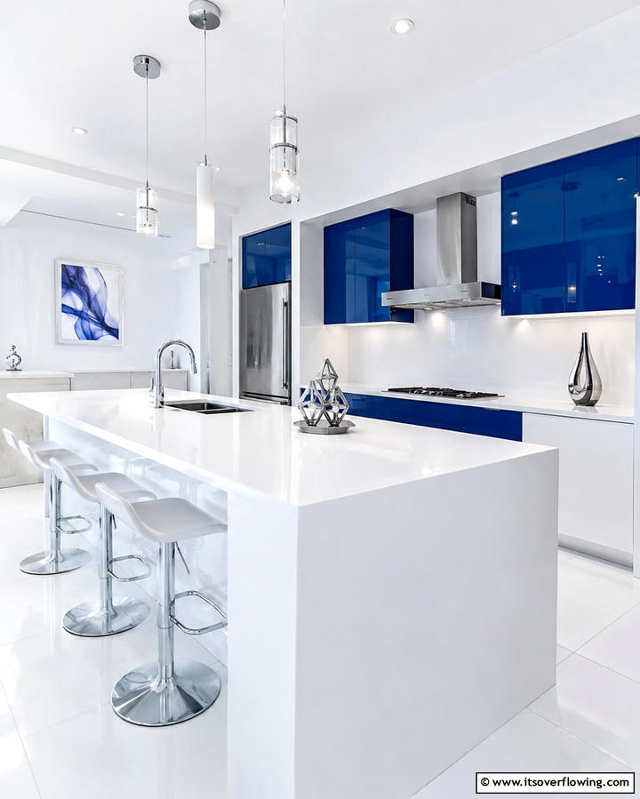 Thassos Marble Countertop - 25 Marble Kitchen Countertops for Elegant Homes