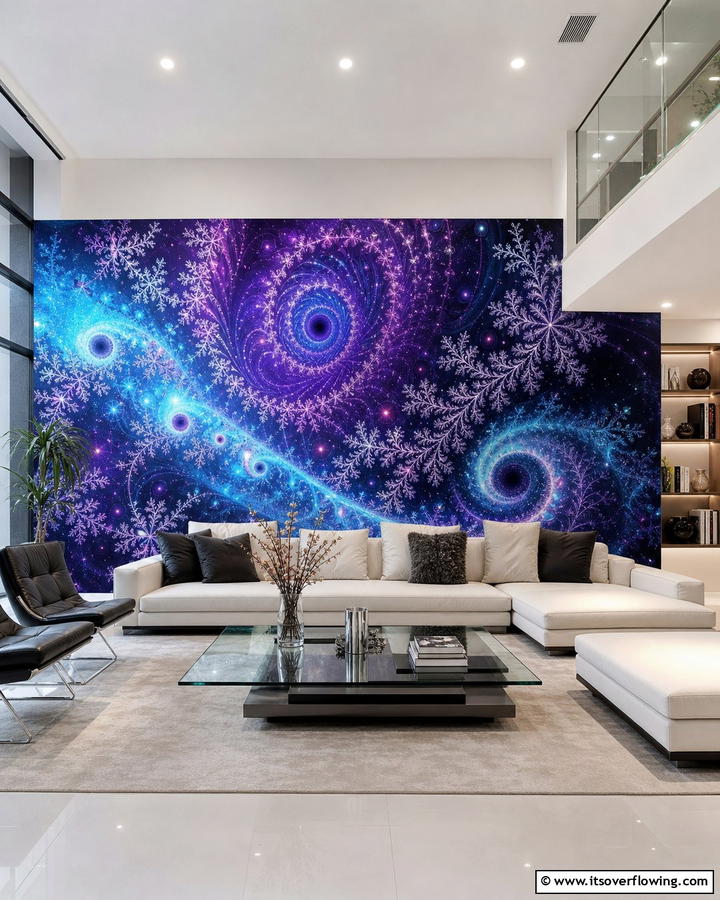 The Beauty of Fractals - 20 Math Mural Ideas for Creative Wall Decor
