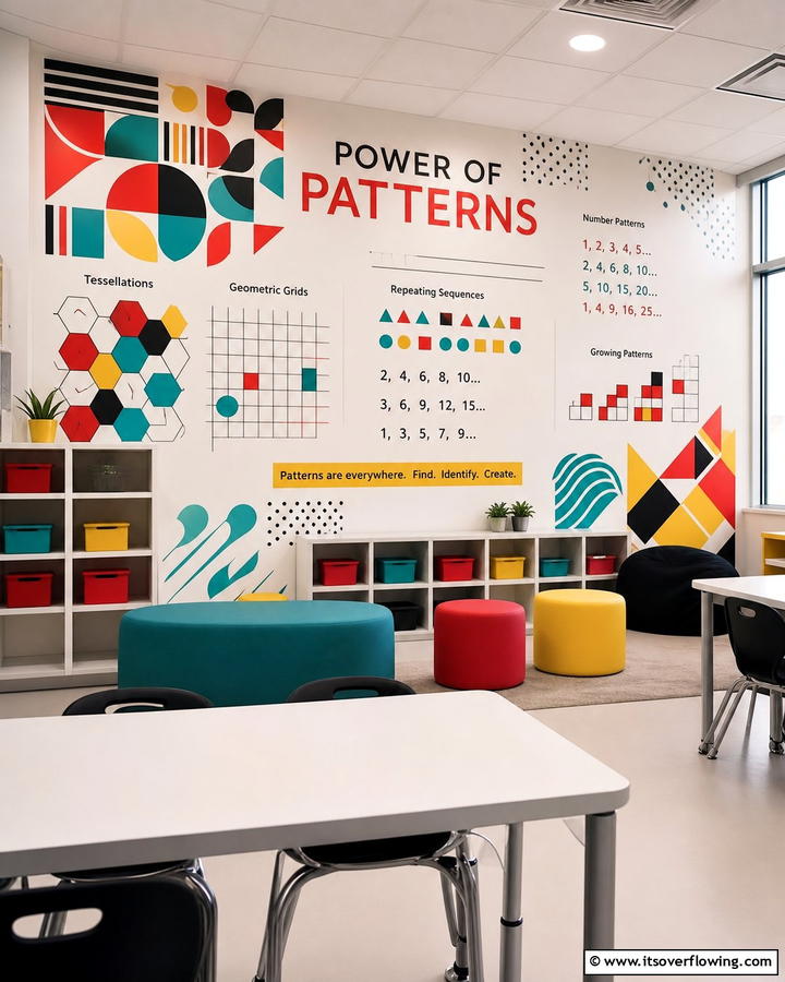 The Power of Patterns - 20 Math Mural Ideas for Creative Wall Decor