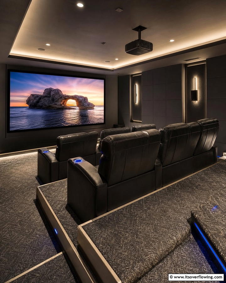 Theater Style Seating - 25 Man Cave Seating Ideas for Ultimate Comfort
