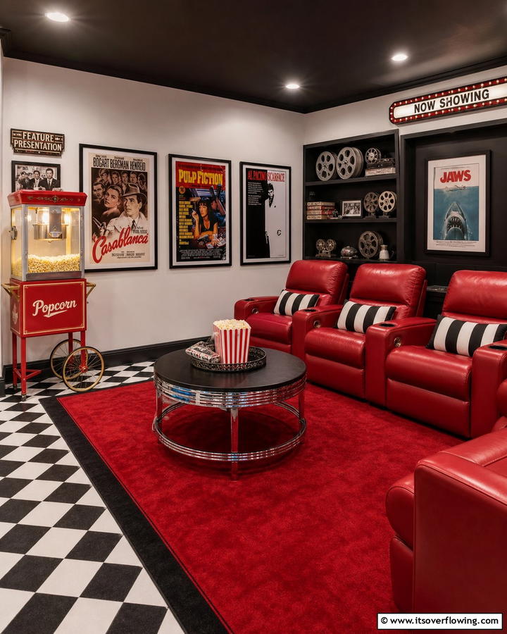 Themed Decor for Personalized Style - 30 Media Room Ideas for Ultimate Living Room Entertainment