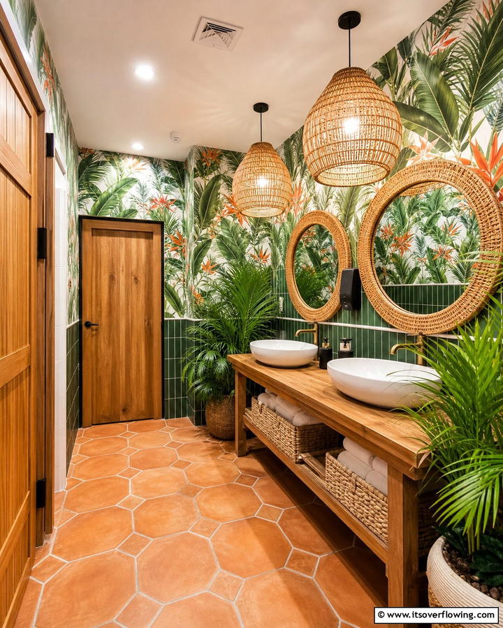 Themed Decor - 20 Restaurant Bathroom Ideas for a Stylish Space