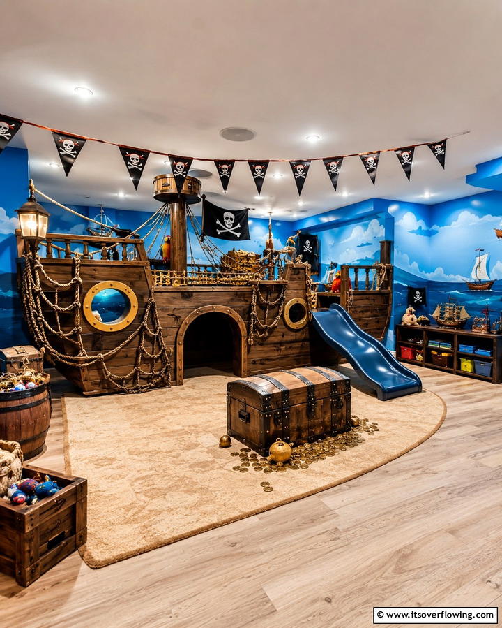 Themed Play Zones for Imaginative Adventures - 25 Fun Basement Playroom Ideas for Kids of All Ages