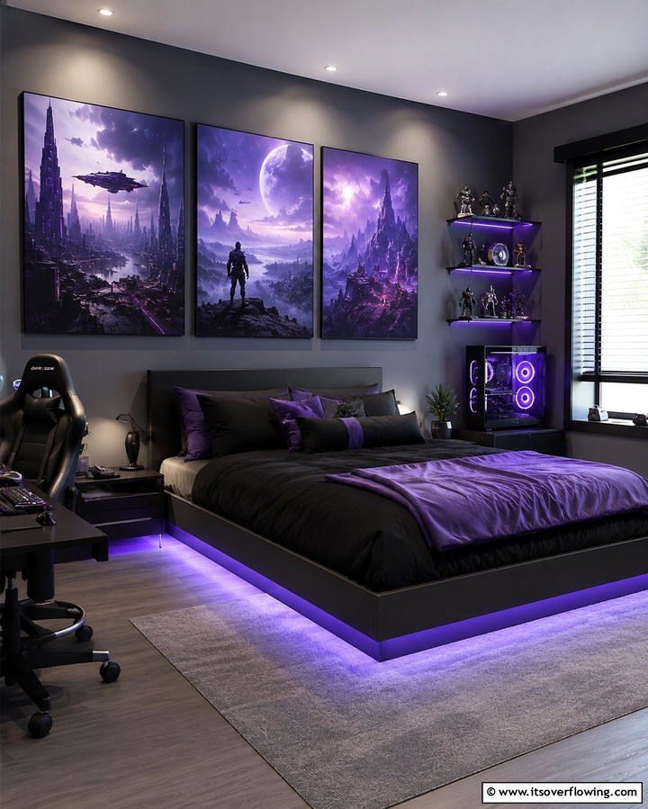 Themed Wall Art - 25 Gamer Girl Room Ideas for a Fun and Stylish Space