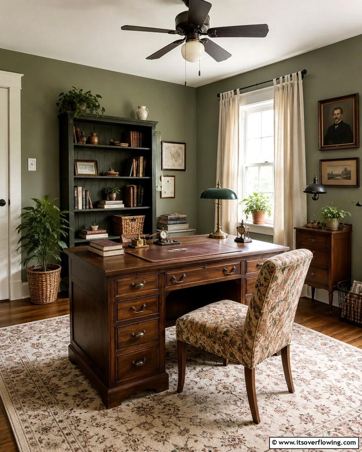 Thrift Store Furniture Finds - 30 Affordable Budget Home Office Ideas for Productive Workspaces
