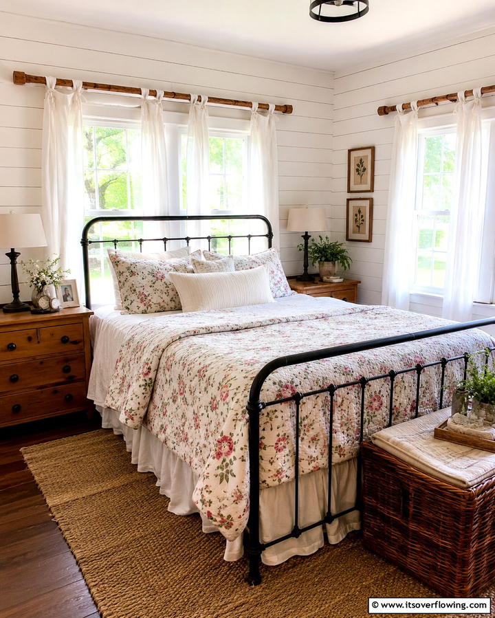 Tie Top Curtains for a Casual Style - 25 Elegant Bedroom Curtain Ideas to Enhance Your Decor