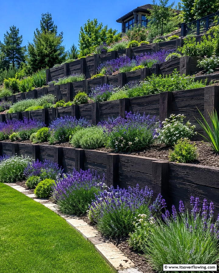 Tiered Retaining Walls - 25 Inexpensive Retaining Wall Ideas for Your Yard